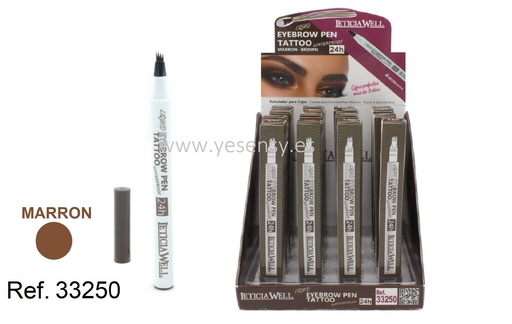 [8435433211211] Rotulador cejas eyebrow tattoo marrón 16/u 33250 L.W para cejas definidas