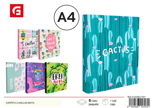 [154401707] Carpeta 2 anillas mixta - Material de oficina
