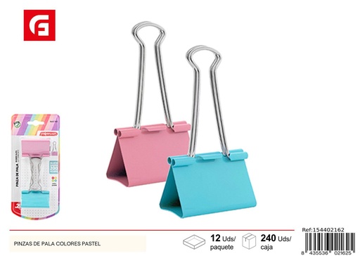[154402162] Pincitas de pala de colores pastel - Material de oficina