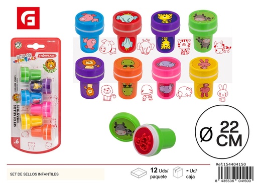 [154404150] Set de sellos infantiles - Material de oficina y manualidades