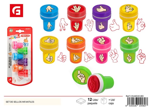 [154404180] Set de sellos infantiles - Material de oficina