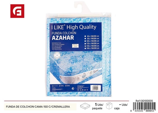 [130100005] Funda de colchón cama 150 con cremallera - Ropa de cama y textiles