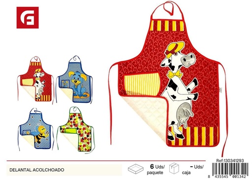 [130341293] Delantal acolchado para cocina y hogar