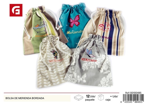 [130100485] Bolsa de merienda bordada - Textiles para el hogar y almacenamiento