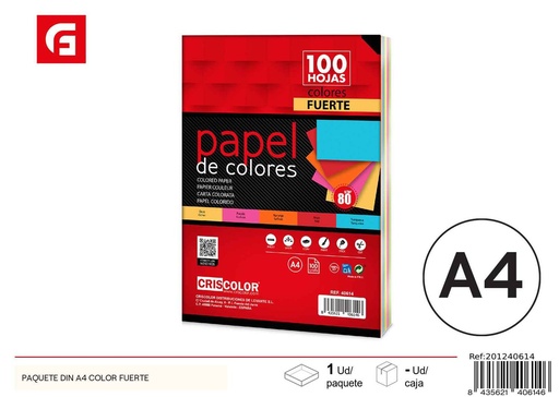 [201240614] Papel de copia DIN A4 color fuerte - Material de oficina