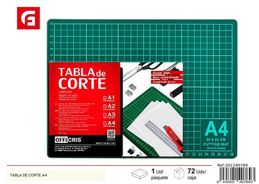 [201240769] Tabla de corte A4 - Materiales para manualidades y cocina