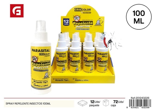 [201243226] Repelente de insectos en spray 100ml para control de plagas