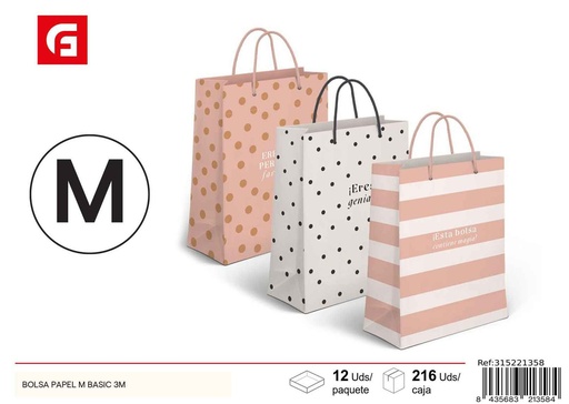 [315221358] Bolsa papel M básico 3 m - Material para regalos