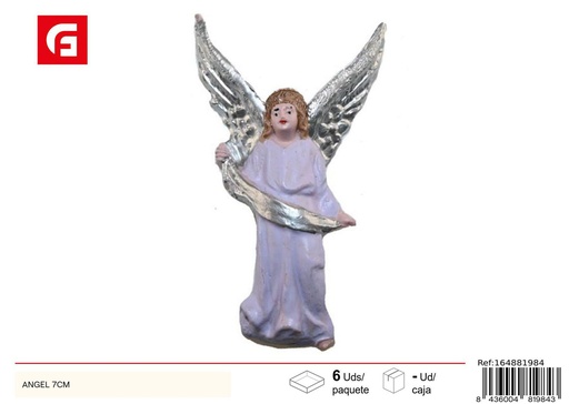 [164881984] Ángel 7 cm (bolsa 6 unidades) - Decoración navideña