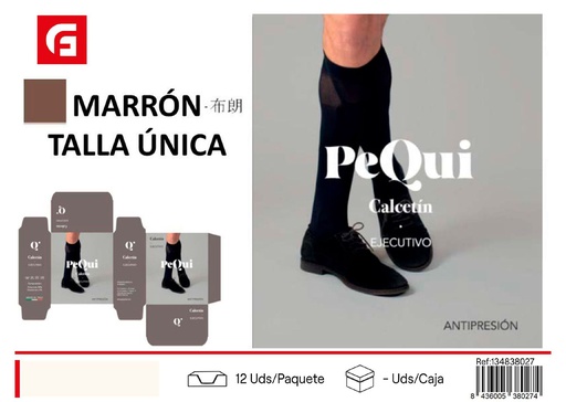 [134838027] Medias ejecutivas 1P marrón - Ropa y accesorios de mercería