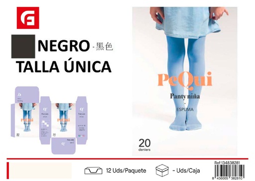 [134838281] Medias negras para niña - Confección y accesorios