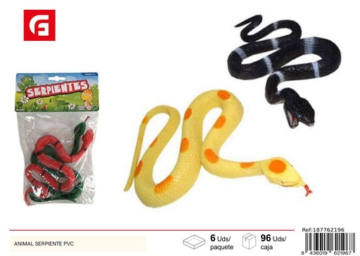 [187762196] Juguete animal serpiente PVC para diversión de niños