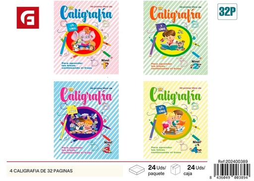 [202400389] Libro de caligrafía 32 páginas - Material escolar y libros educativos