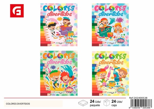 [202400538] Libro colores divertidos - Material escolar y cuentos ilustrados