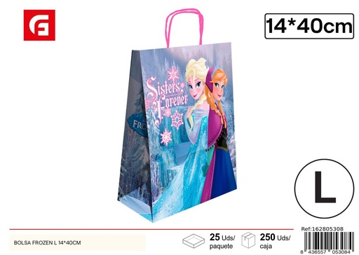 [162805308] Bolsa Frozen L 14*40cm para regalos