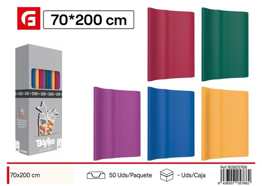 [162805766] Papel regalo 70*200 cm colores - Material de regalo