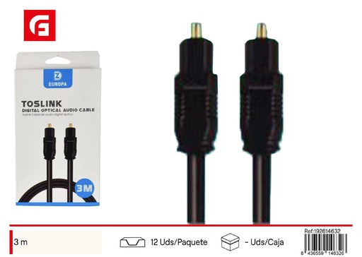 [192614632] Cable óptico de audio 3m