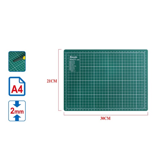 [689198] Base de corte 21x30x2 mm - Artículos de oficina