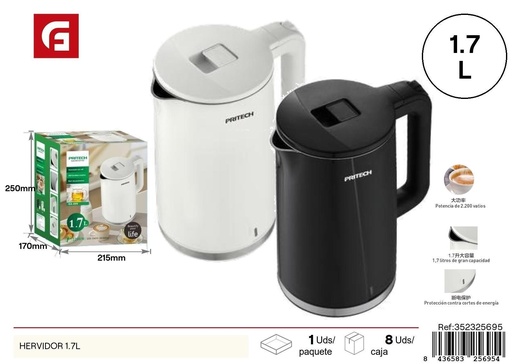 [352325695] Hervidor eléctrico 1.7 L - Electrónica de cocina