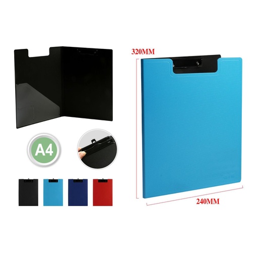 [860471] Carpeta con pinza A4 y gancho 240*320mm - Material de oficina