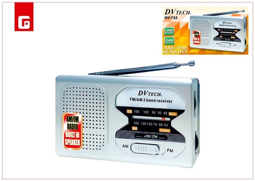 [171172812] Radio AM/FM DVTECH portátil para música y noticias