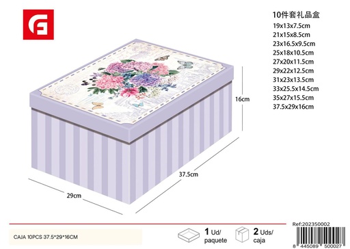 [202350002] Caja de cartón 10 piezas 37.5x29x16cm para almacenamiento