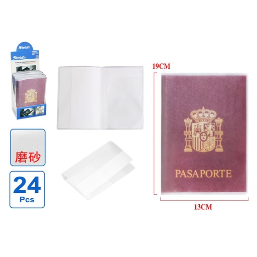 [863654] Funda protectora para pasaporte de PVC mate