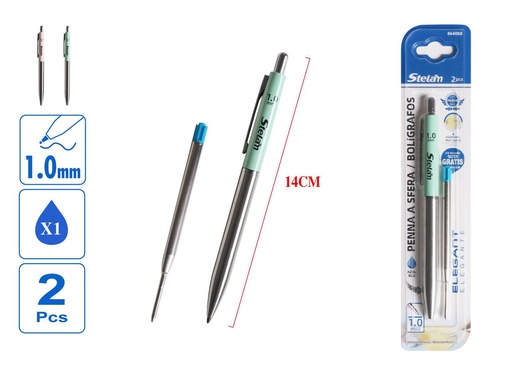 [864088] Bolígrafos con recambio 1.0 mm - Material de escritura