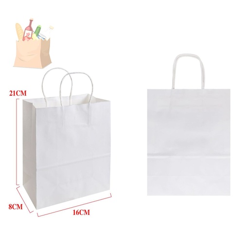 [865035] Bolsa de regalo papel kraft 16x21x8 cm - Regalos y envoltorios