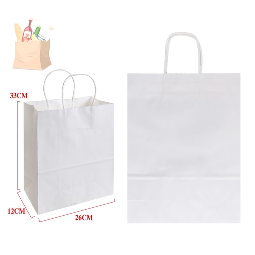 [865037] Bolsa de regalo Kraft 26X33X12 cm - Bolsas de regalo