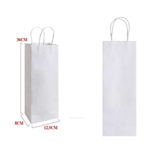 [865039] Bolsa de regalo de papel kraft 36x12.5x8cm