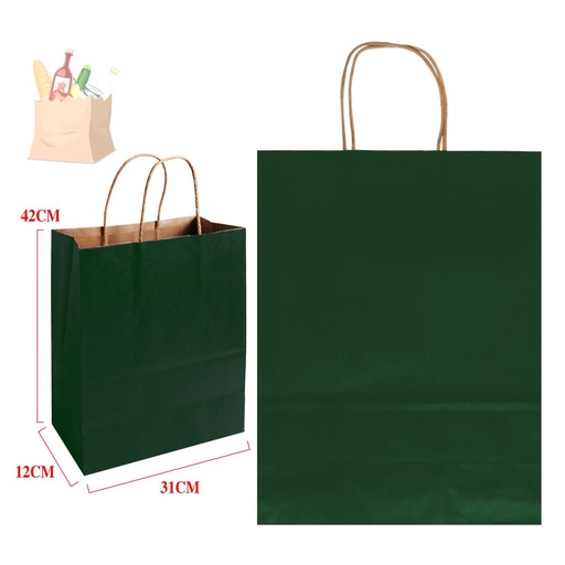 [865055] Bolsa de regalo de papel kraft 31x42x12 cm - Empaques de regalo y bolsas