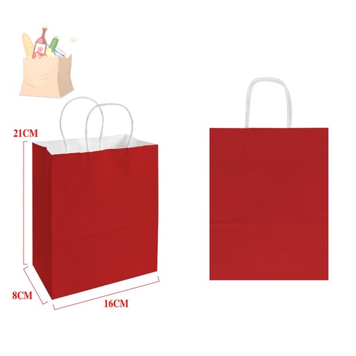 [865056] Bolsa de regalo papel kraft 16x21x8 cm - Regalos y envoltorios