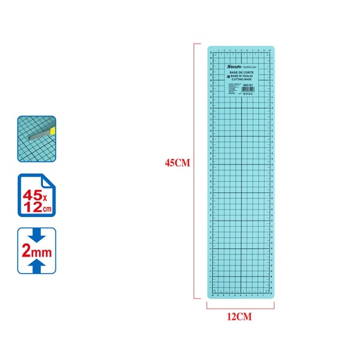 [865101] Base de corte grande 120x450x2mm para manualidades