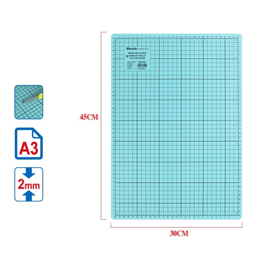 [865105] Base de corte A3 300*450*2 mm - Material de oficina 