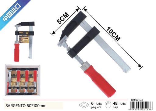 [00123] Sargento 50*100mm para fijación de carpintería