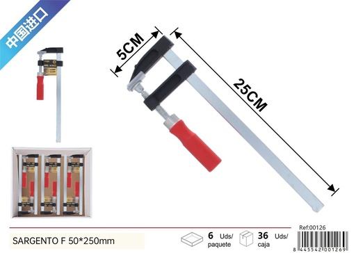 [00126] Sargento F 50x250mm para carpintería