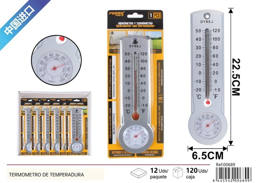 [00689] Termómetro de temperatura interior - Herramientas de ferretería