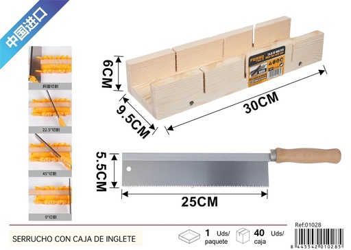 [01028] Sierra de inglete de madera - Herramientas de ferretería