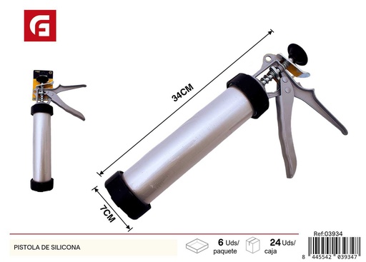 [03934] Pistola de silicona - Herramientas de ferretería y aplicación de adhesivo