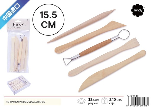 [20147] Herramientas de modelado 5pcs - Material escolar