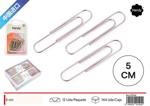 [20194] Clips blancos 5.0 - Material de oficina