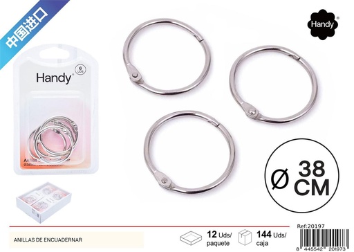 [220197] Anillas de encuadernación 38mm - Material escolar