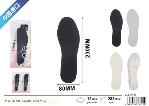 [230522] Plantilla de zapato de látex para niños 26-36 - Accesorios de costura