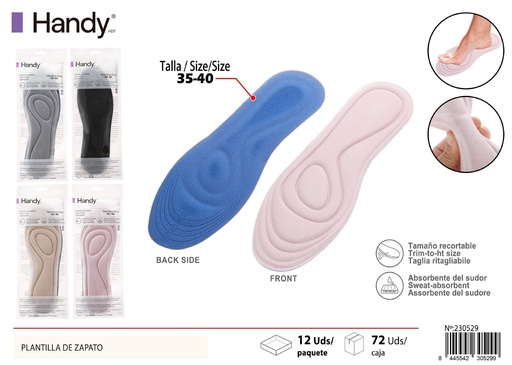 [30529] Plantilla de masaje en forma de anillo para tallas 35-40 - Plantillas confortables