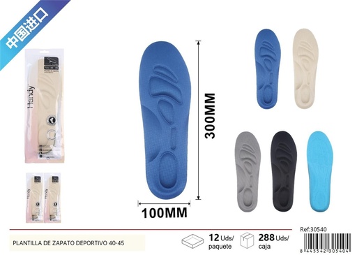 [230540] Plantilla de zapato deportivo para hombre 40-45 - Accesorios de costura y plantillas