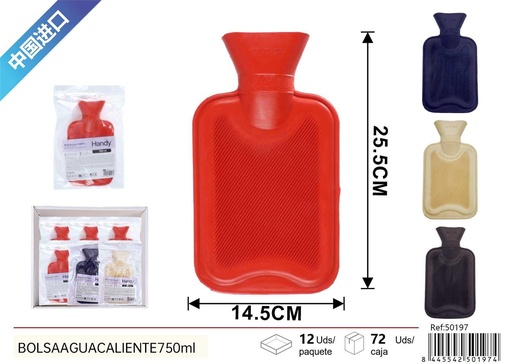 [50197] Bolsa de agua caliente 750ml - Accesorios de hogar