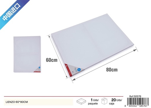 [50576] Lienzo 60x80cm grosor 1.6cm para pintura