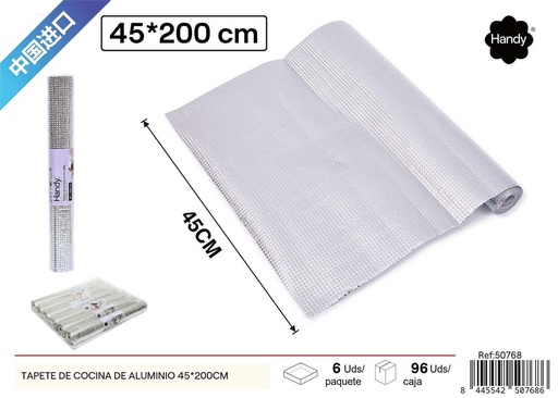 [50768] Tapete de cocina de aluminio 45*200cm - Textiles para el hogar