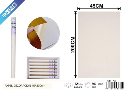 [51789] Papel decorativo de 45 x 200 cm - Decoración y vinilos